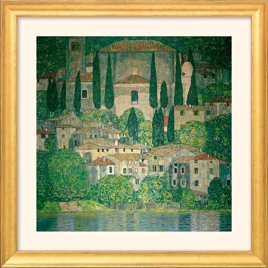 Bild "Kirche in Cassone am Gardasee" (1913) – Gustav Klimt