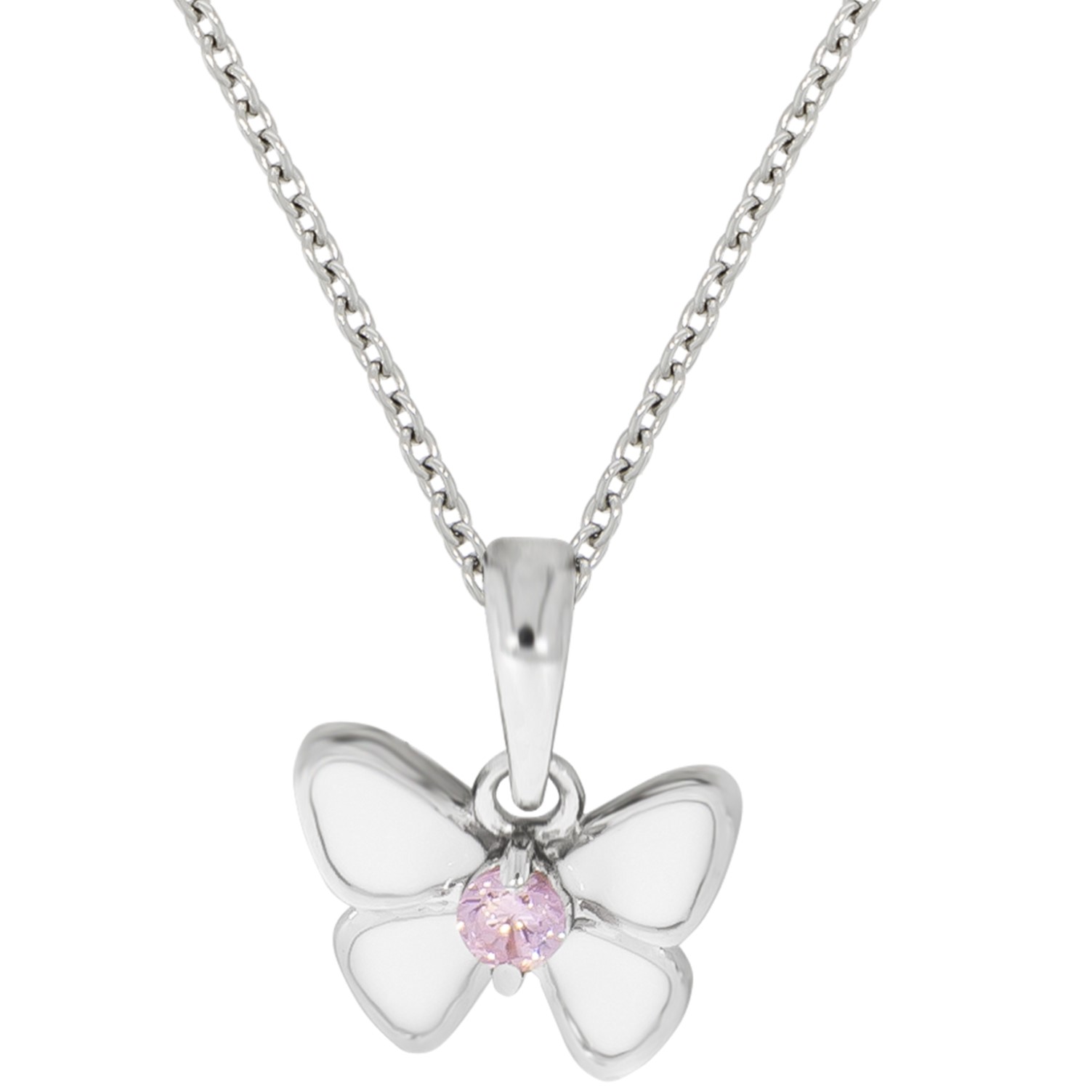 Kette mit Anhänger Silber – Schmetterling