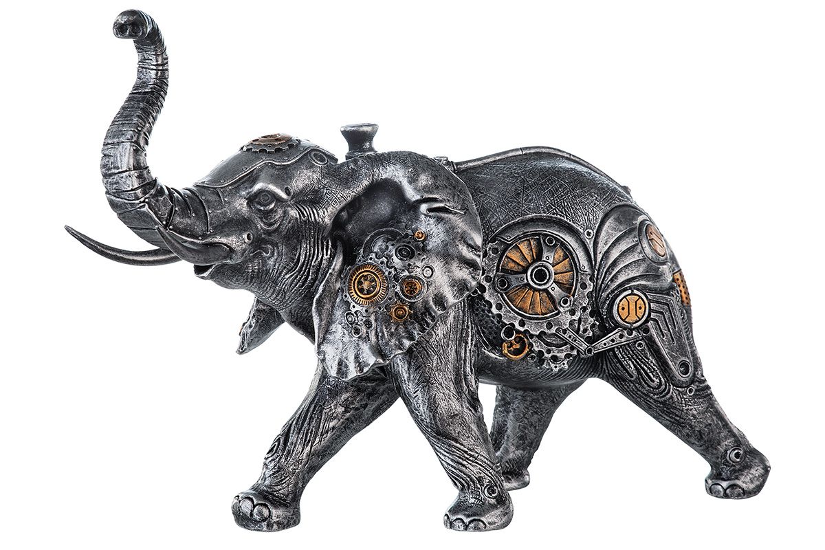 Skulptur Steampunk Elephant