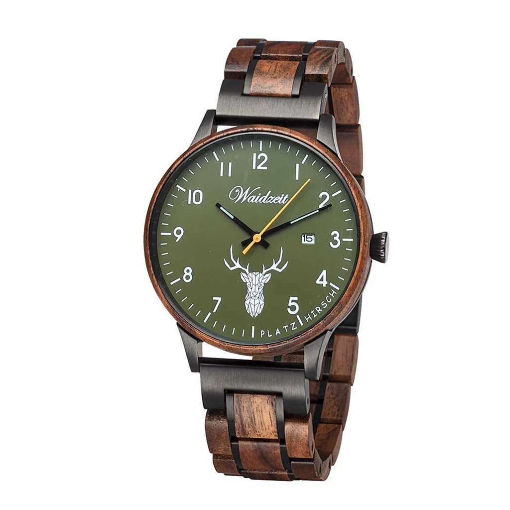 Armbanduhr Hubertus moosgrün