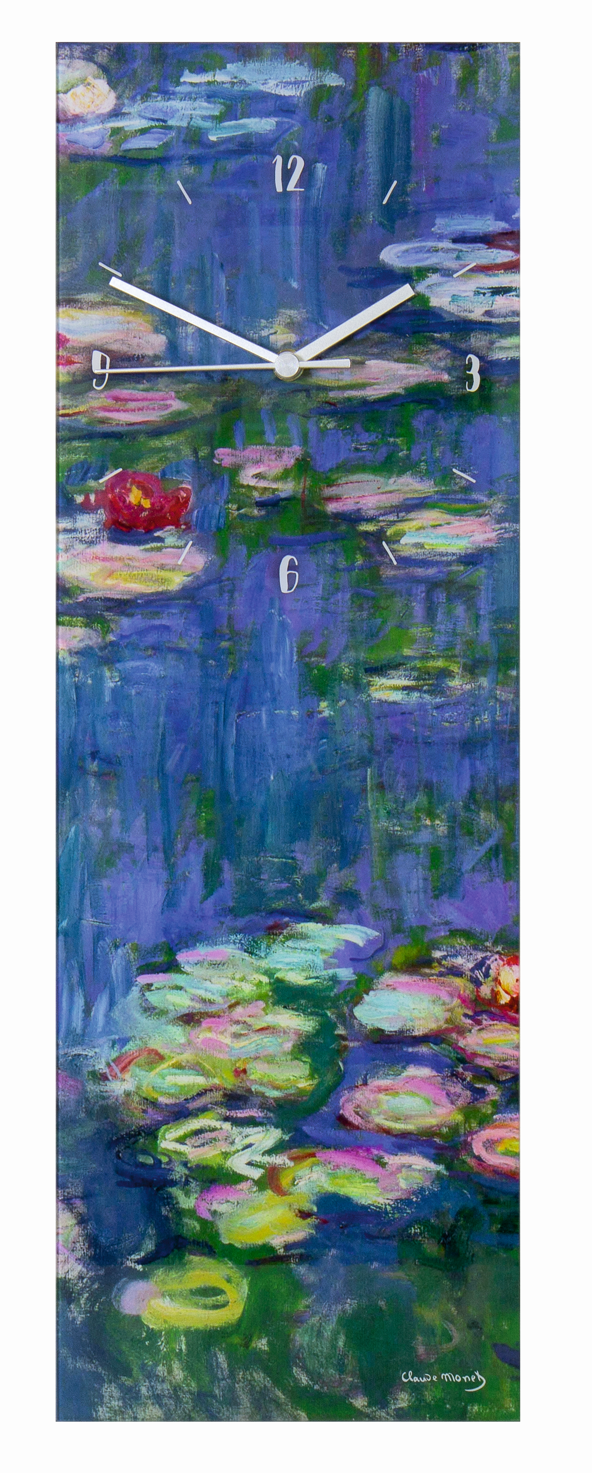 Wanduhr Seerosen – Claude Monet