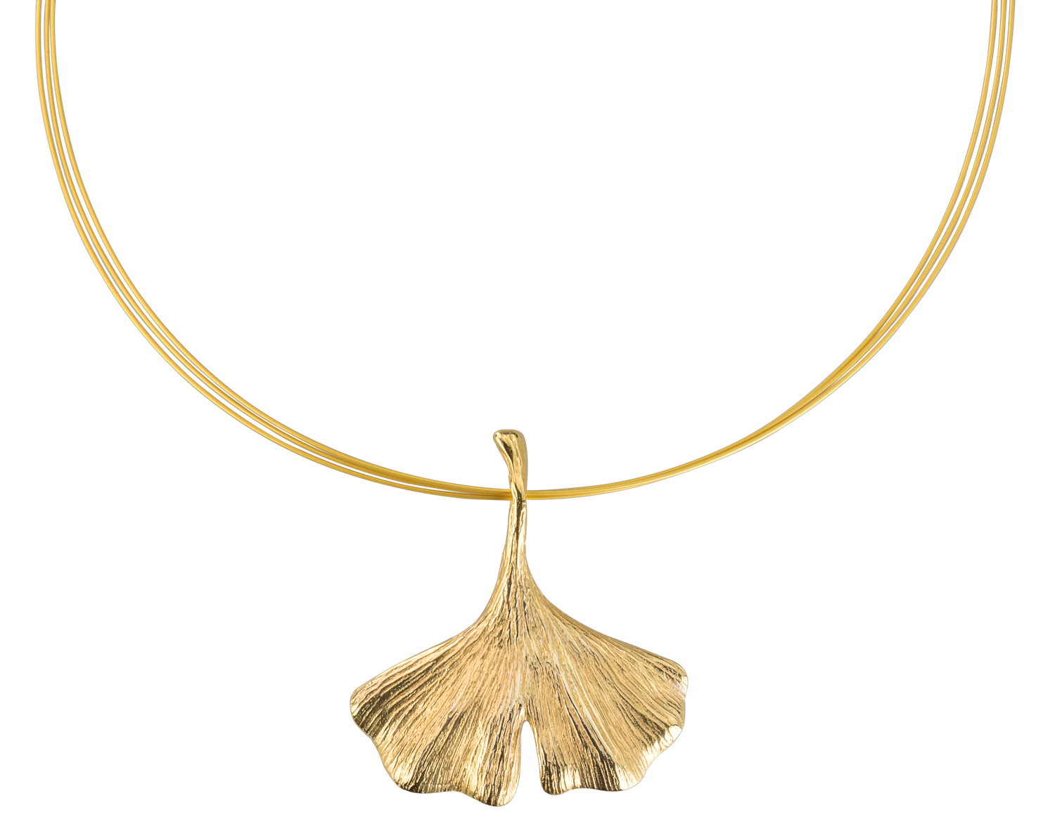 Kette mit Ginkgo Anhänger - Petra Waszak