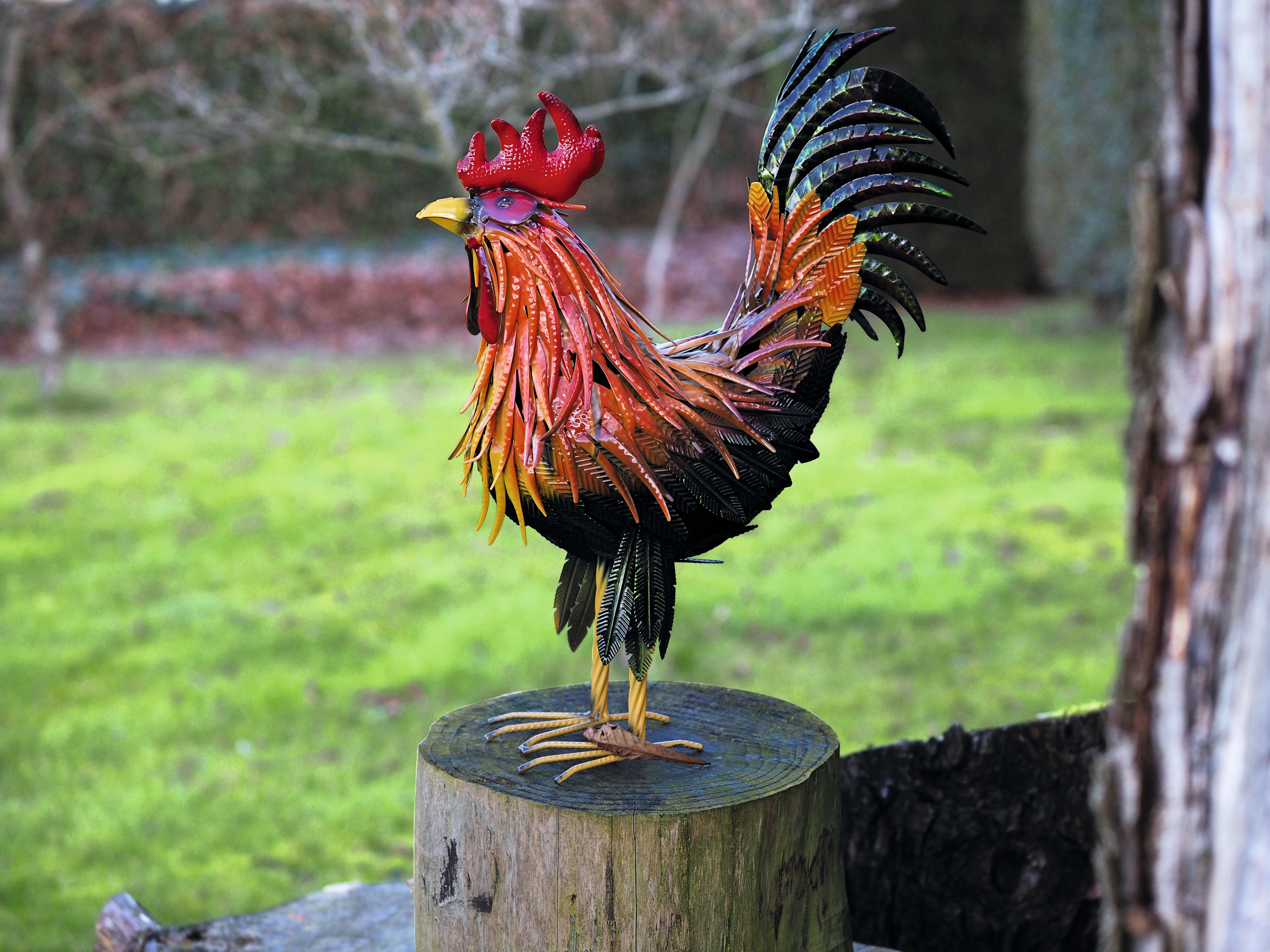 Gartenfigur Hahn Fridolin