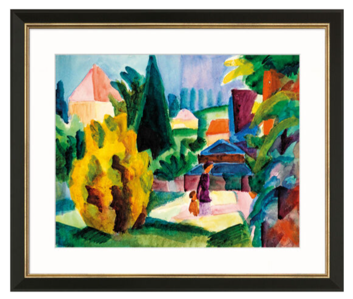 August Macke: "Im Schlossgarten von Oberhofen" (1914)