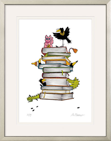  Gemälde Corvus Libri gerahmt -  Michael Ferner