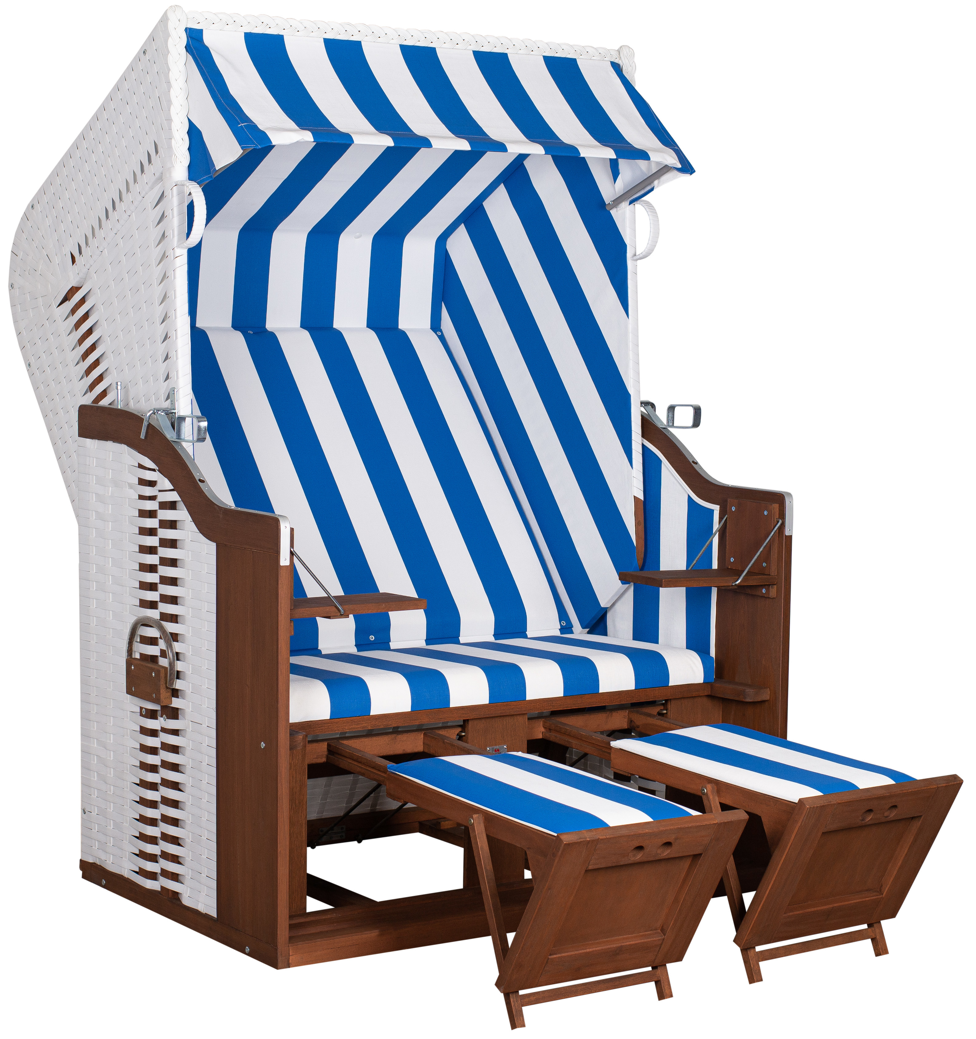 Strandkorb aus Mahagoni 2-Sitzer – Ostsee Profi