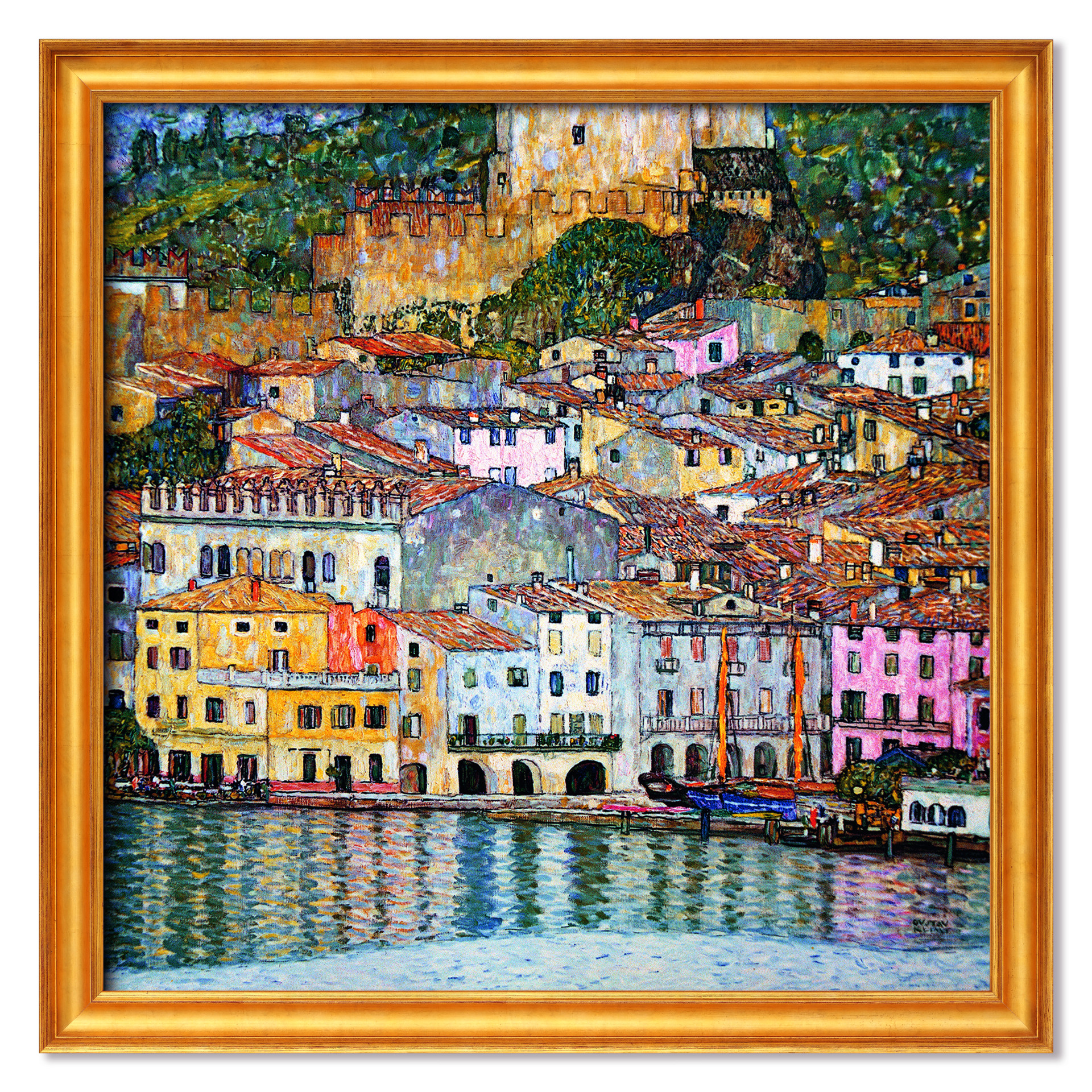 Gemälde "Malcesine am Gardasee" (1913) – Gustav Klimt