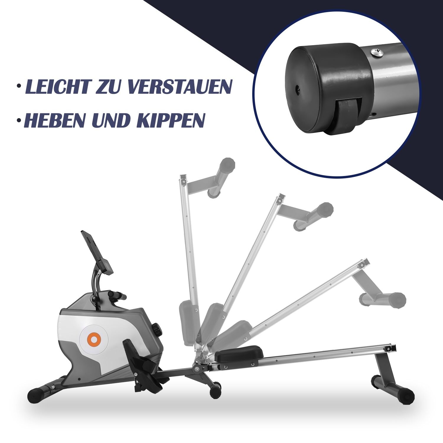 Klapp-Rudergerät magnetisch