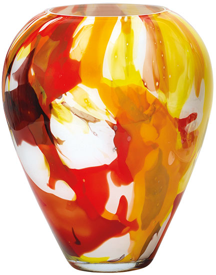 Glasvase und -schale "Amarillo"