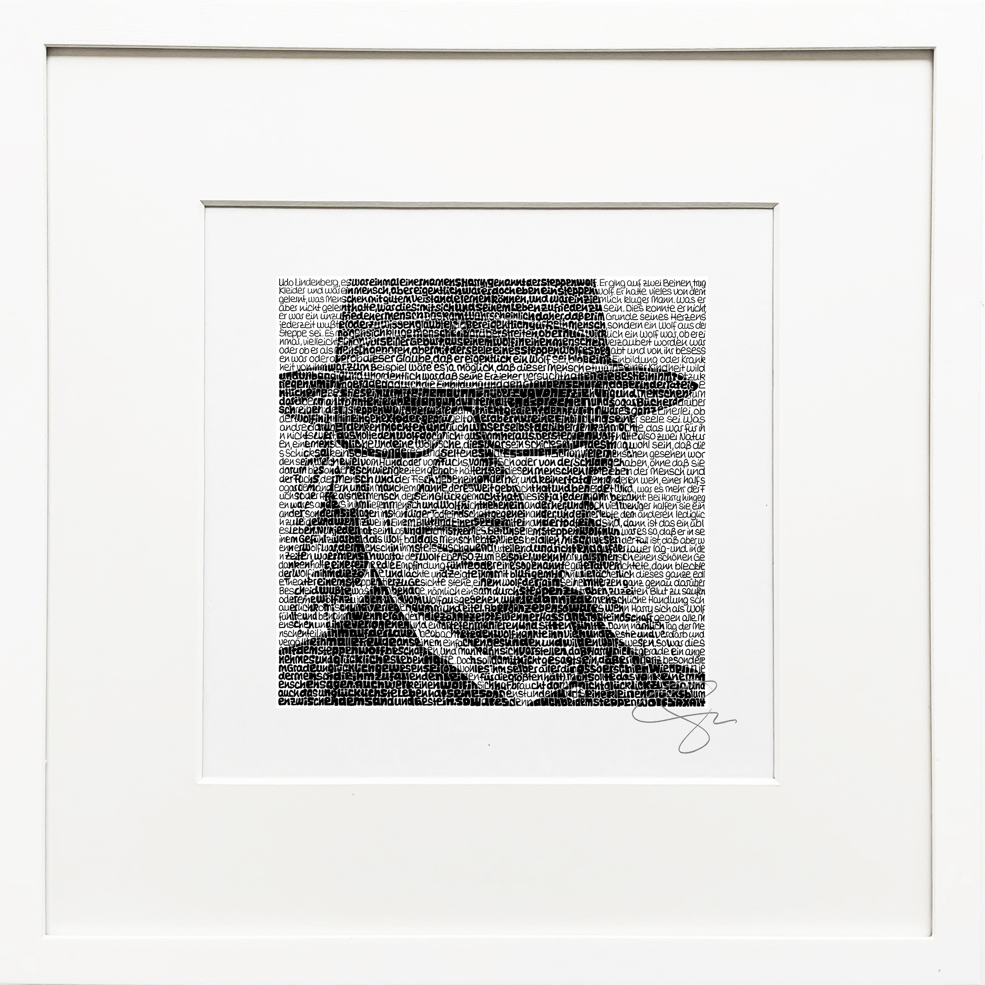 Bild Wortmalerei SAXA Edition – Udo Lindenberg