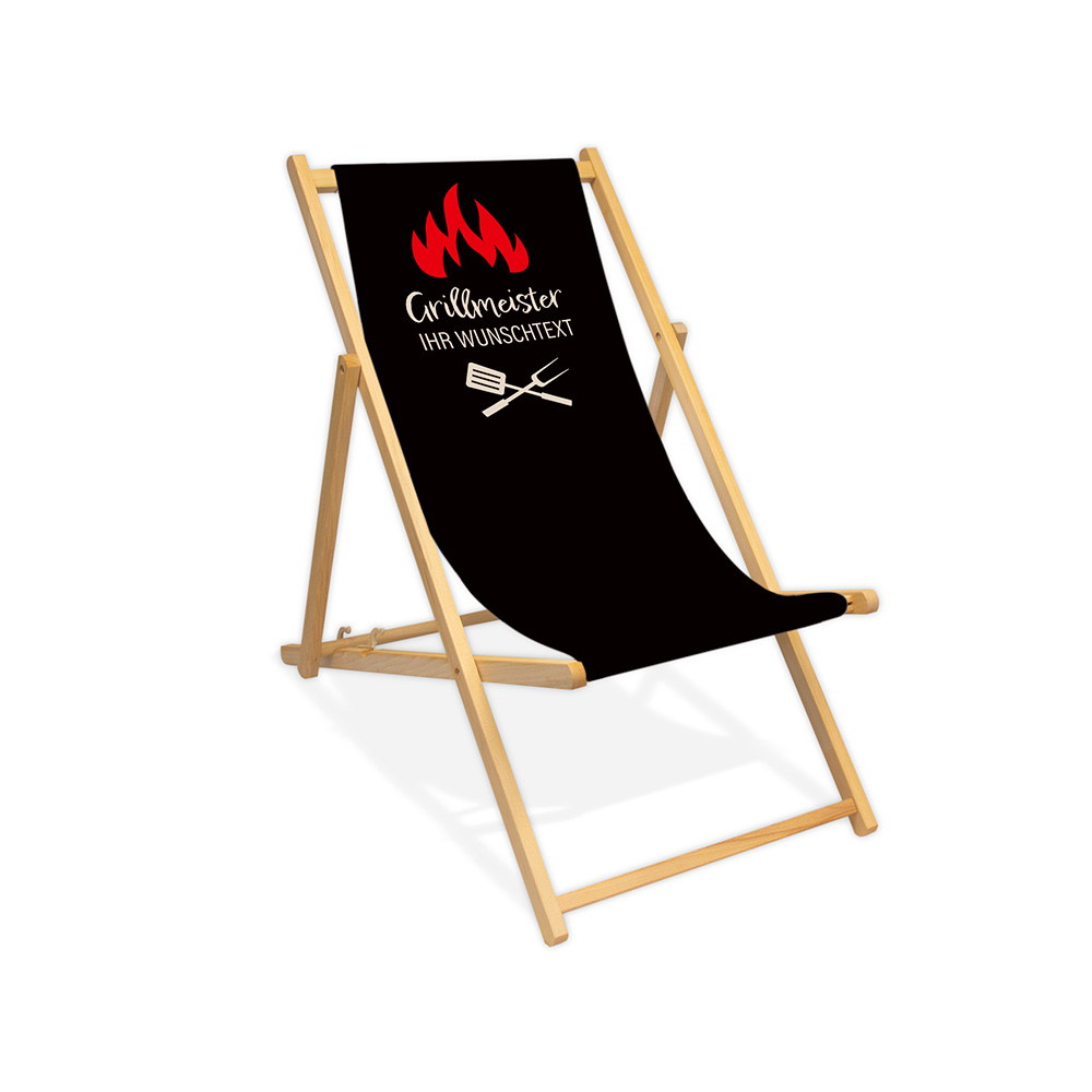 Liegestuhl GRILLMEISTER – personalisiert