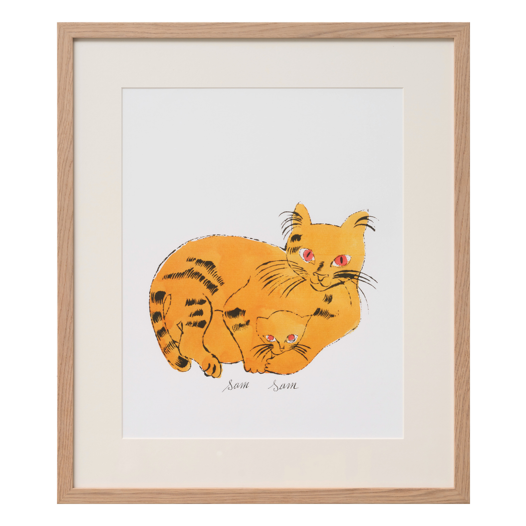 Bild | Yellow Cat with Kitten (1954) – Andy Warhol