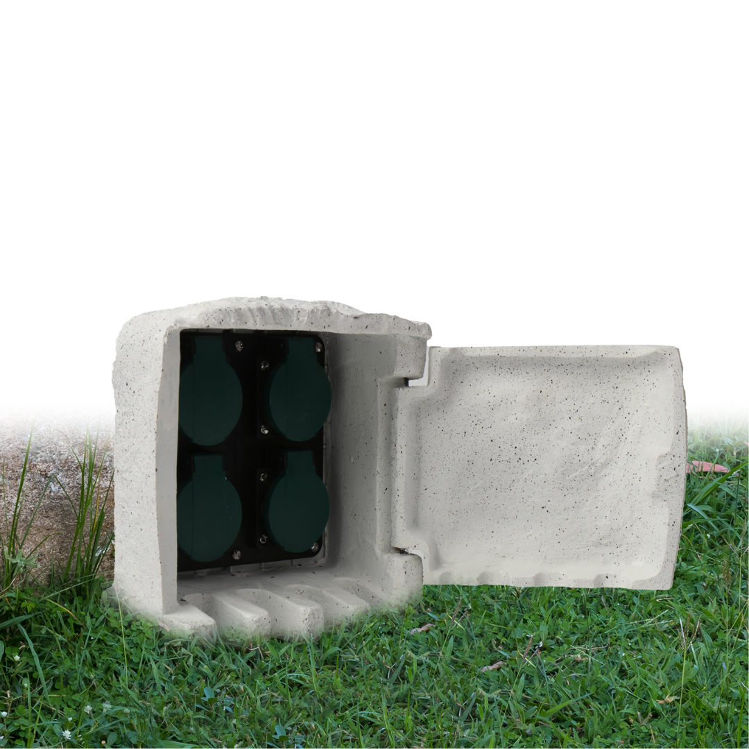 Gartensteckdose 4-fach