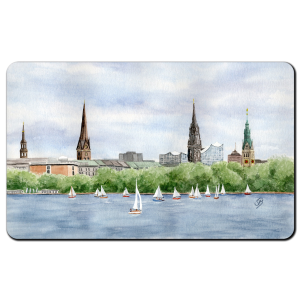 Frühstücksbrettchen – Außenalster