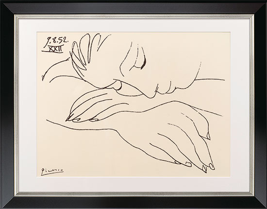Pablo Picasso: "War and Peace - Sleeping woman" (1952)