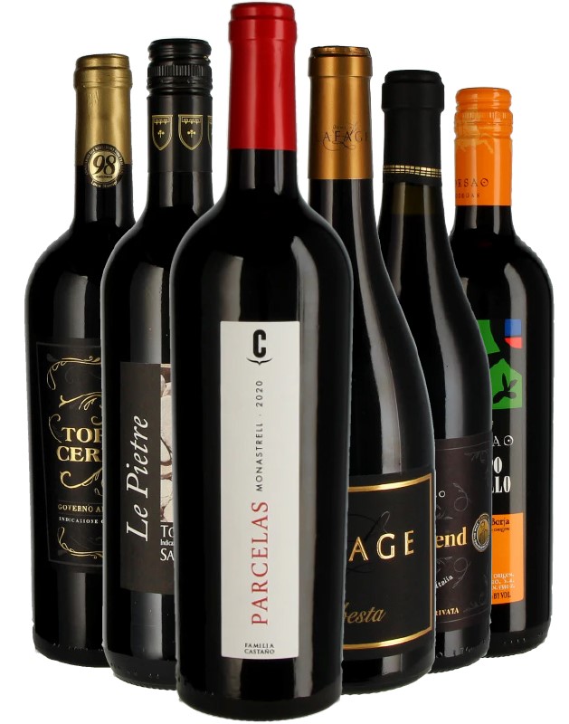 Weinabo 6er Jahrespaket – Rotwein