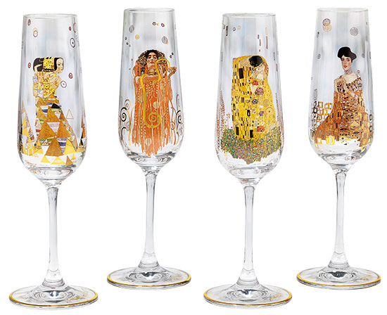 Sektgläser 4er Set – Gustav Klimt