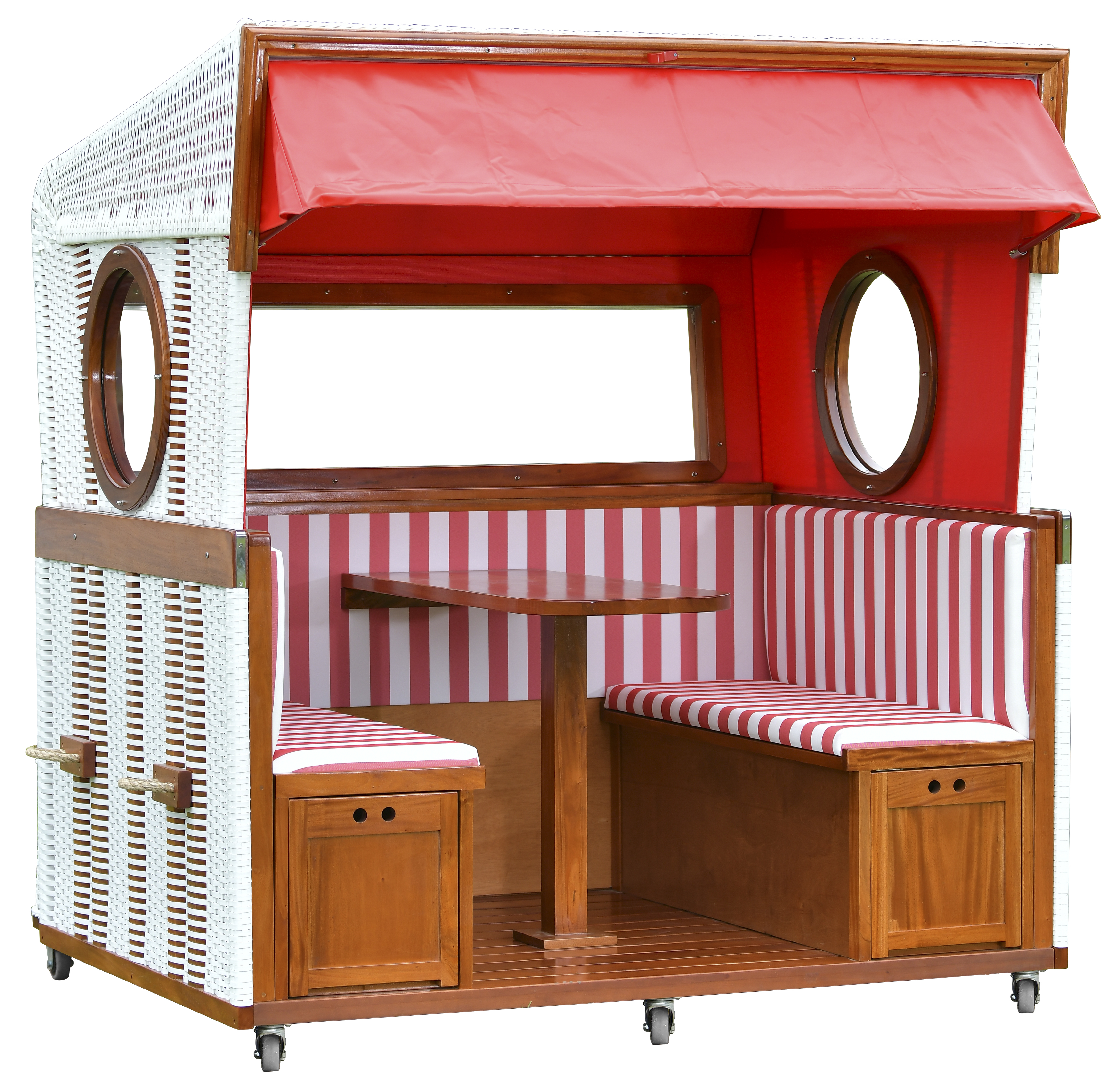 Strandkorb aus Mahagoni 6-Sitzer – Gosch-Lounge