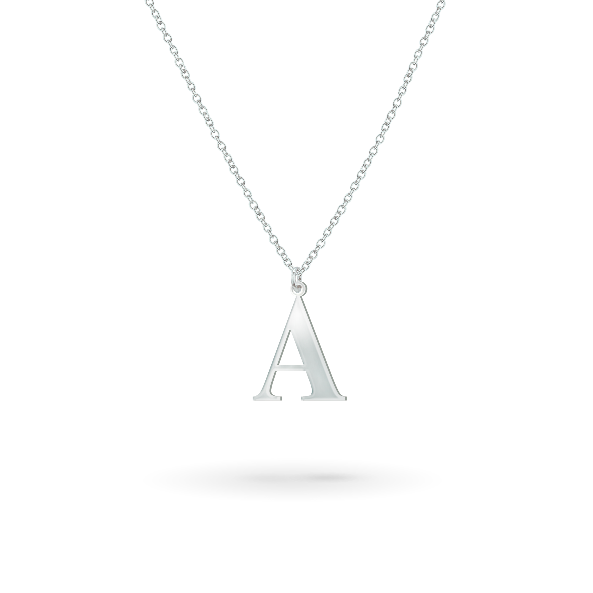 Silberkette mit Buchstabenanhänger