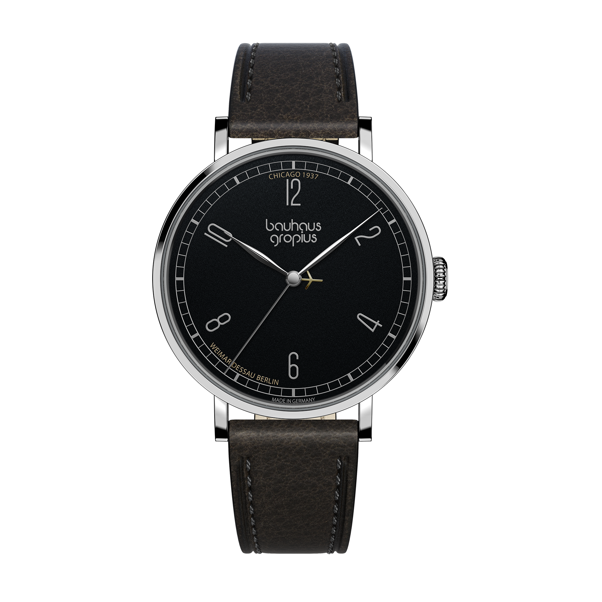 Armbanduhr Walter Gropius - Chicago 1937 - Limited Edition schwarz