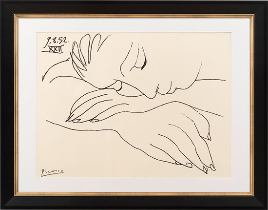 Pablo Picasso: "War and Peace - Sleeping woman" (1952)
