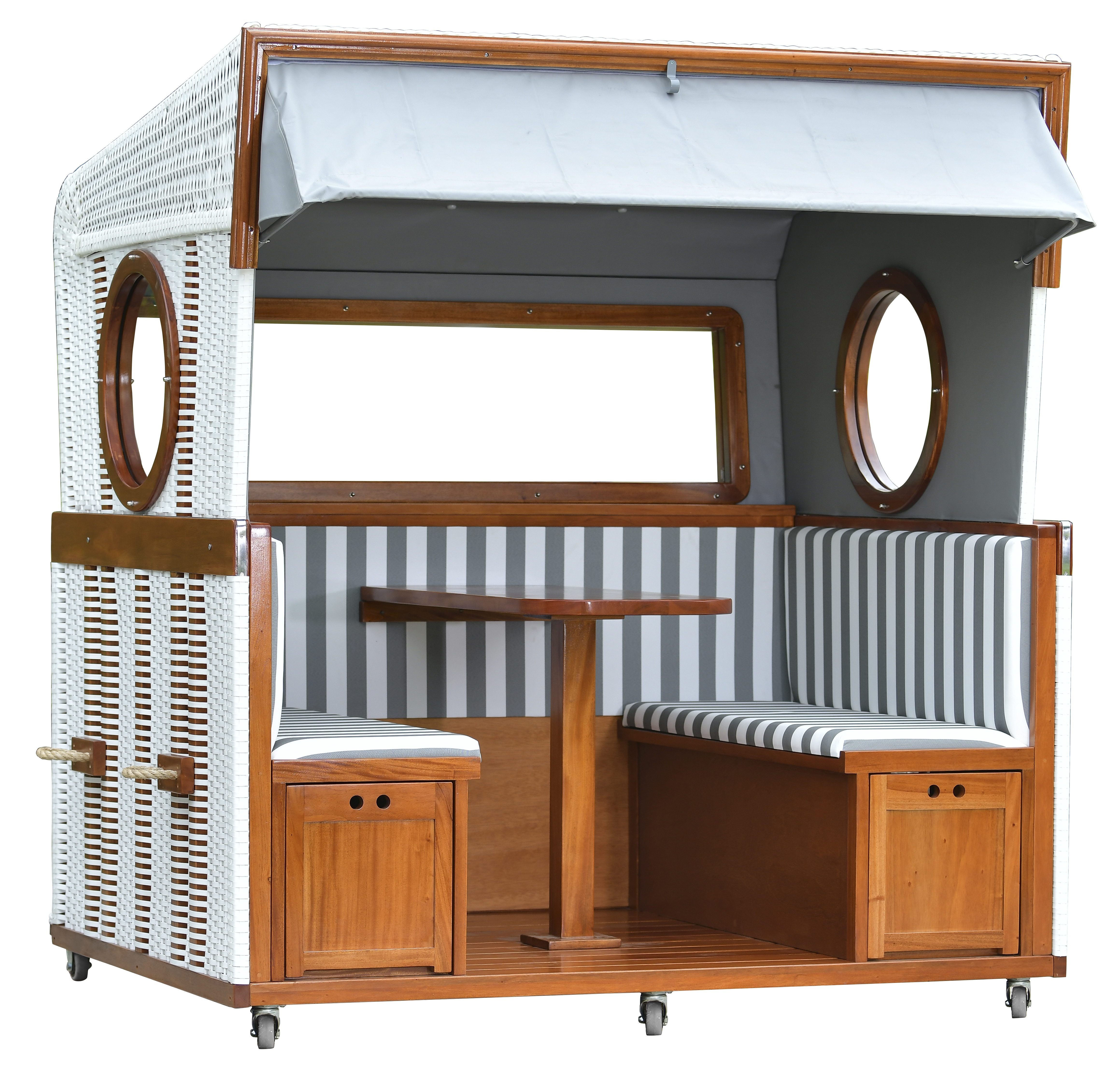 Strandkorb aus Mahagoni 6-Sitzer – Gosch-Lounge