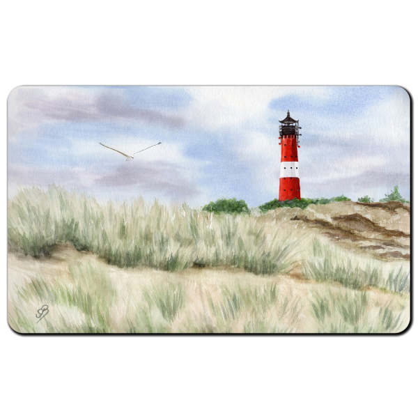 Frühstücksbrettchen – Leuchtturm Hörnum Düne