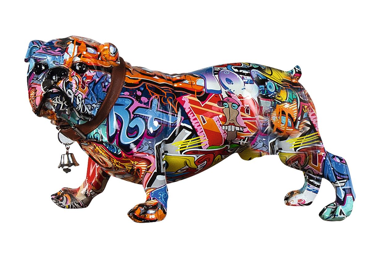 Mops-Skulptur Streetart