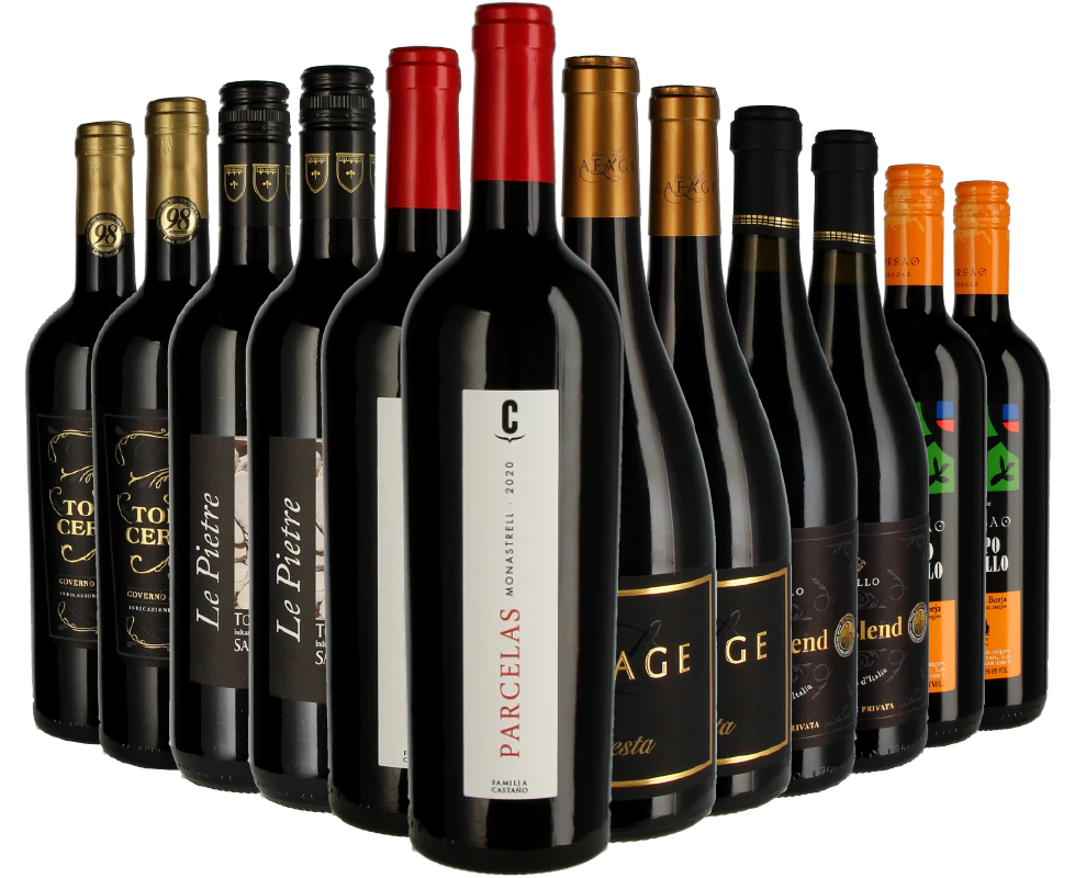 Weinabo 12er Jahrespaket – Rotwein
