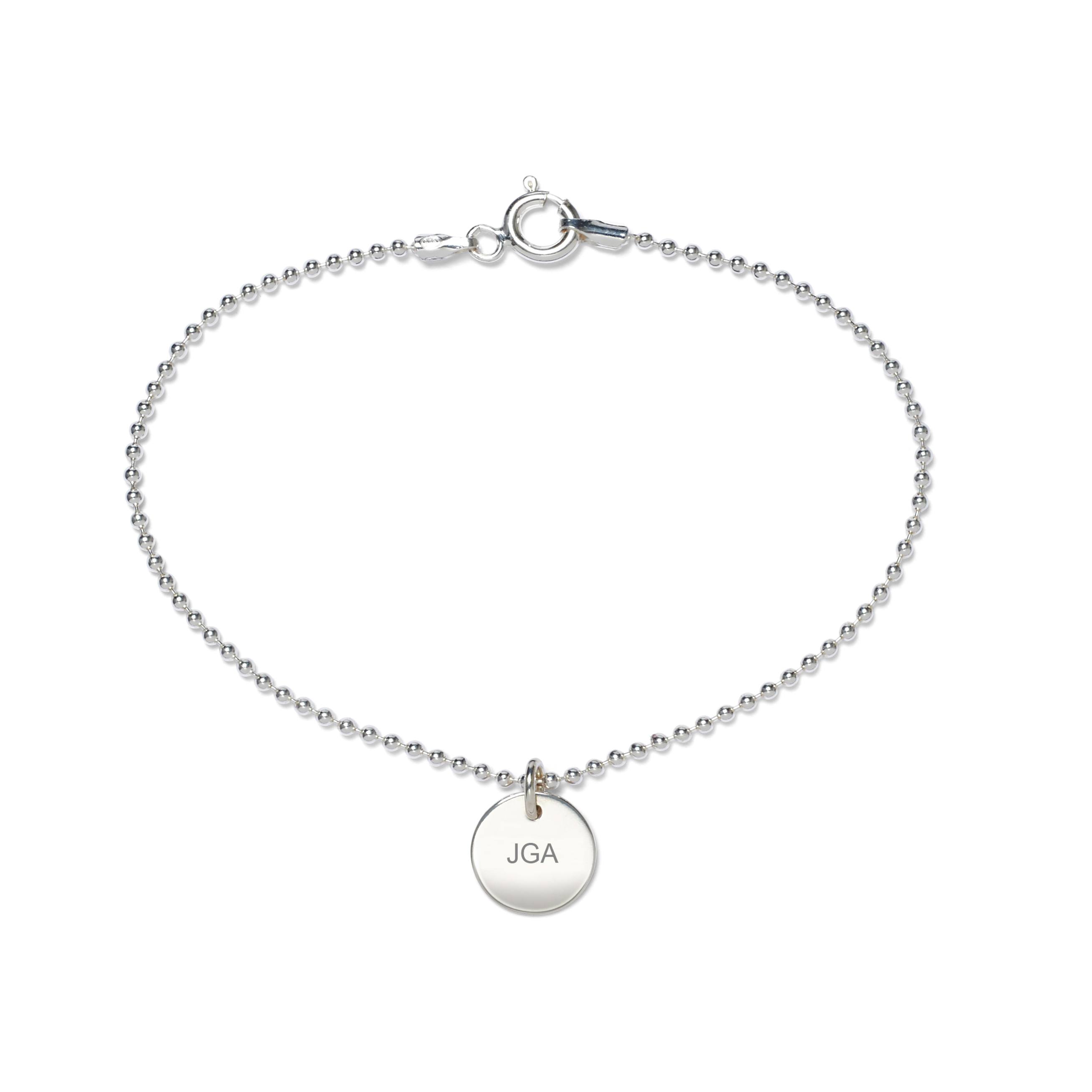 Armband Junggesellenabschied silber - personalisierbar
