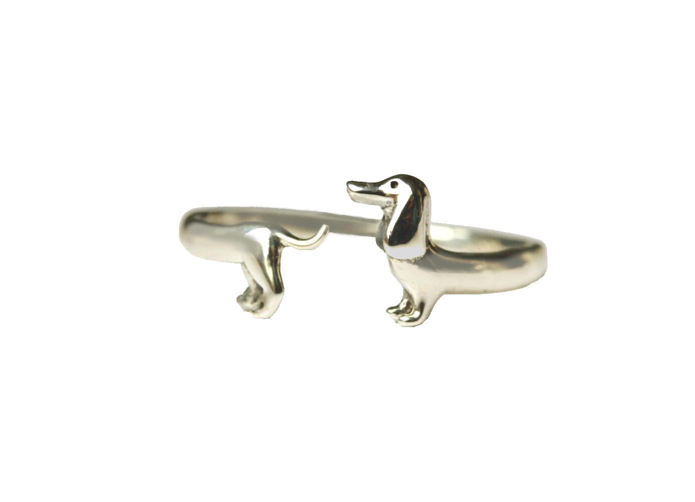 Silberring Dackel