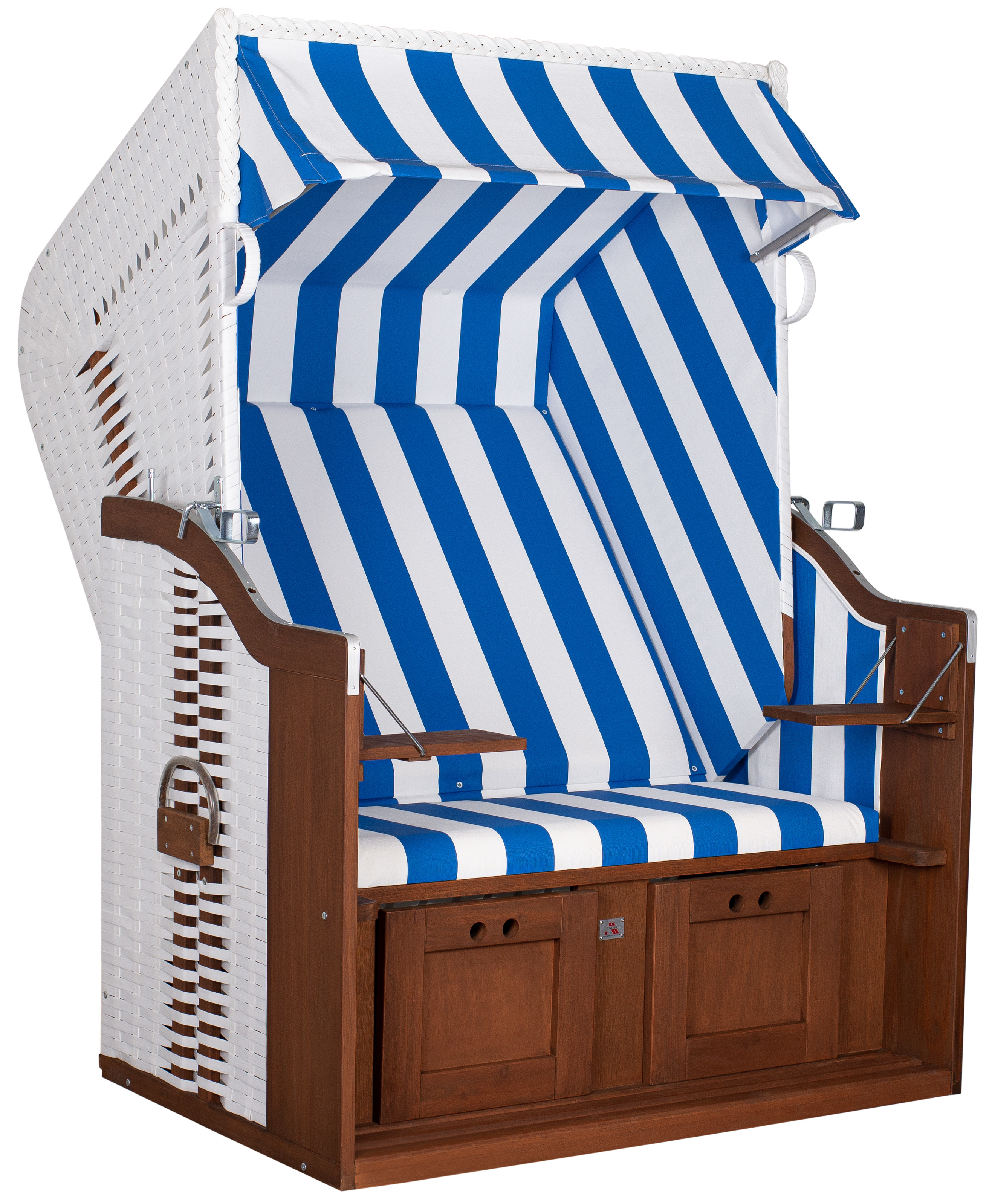 Strandkorb aus Mahagoni 2-Sitzer – Ostsee Profi
