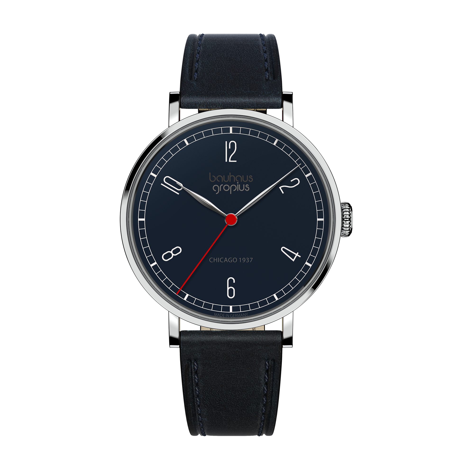 Armbanduhr Walter Gropius - Chicago dunkelblau