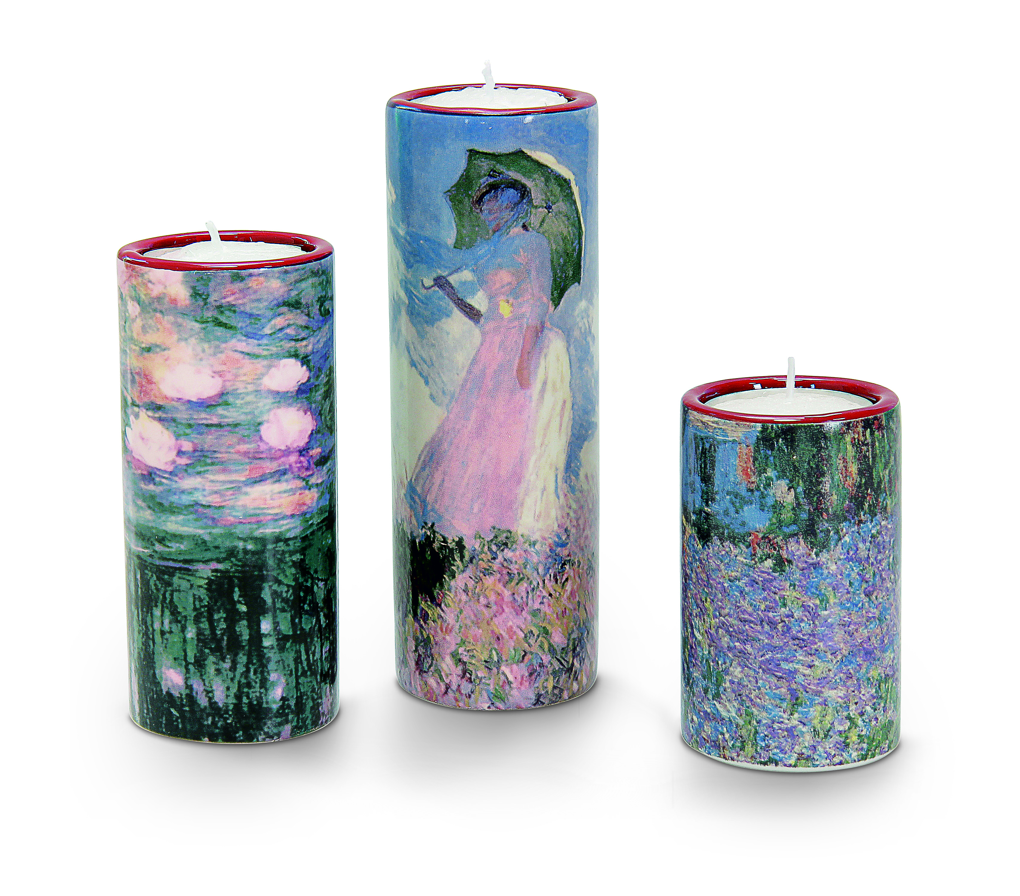 Teelichthalter 3er Set – Claude Monet