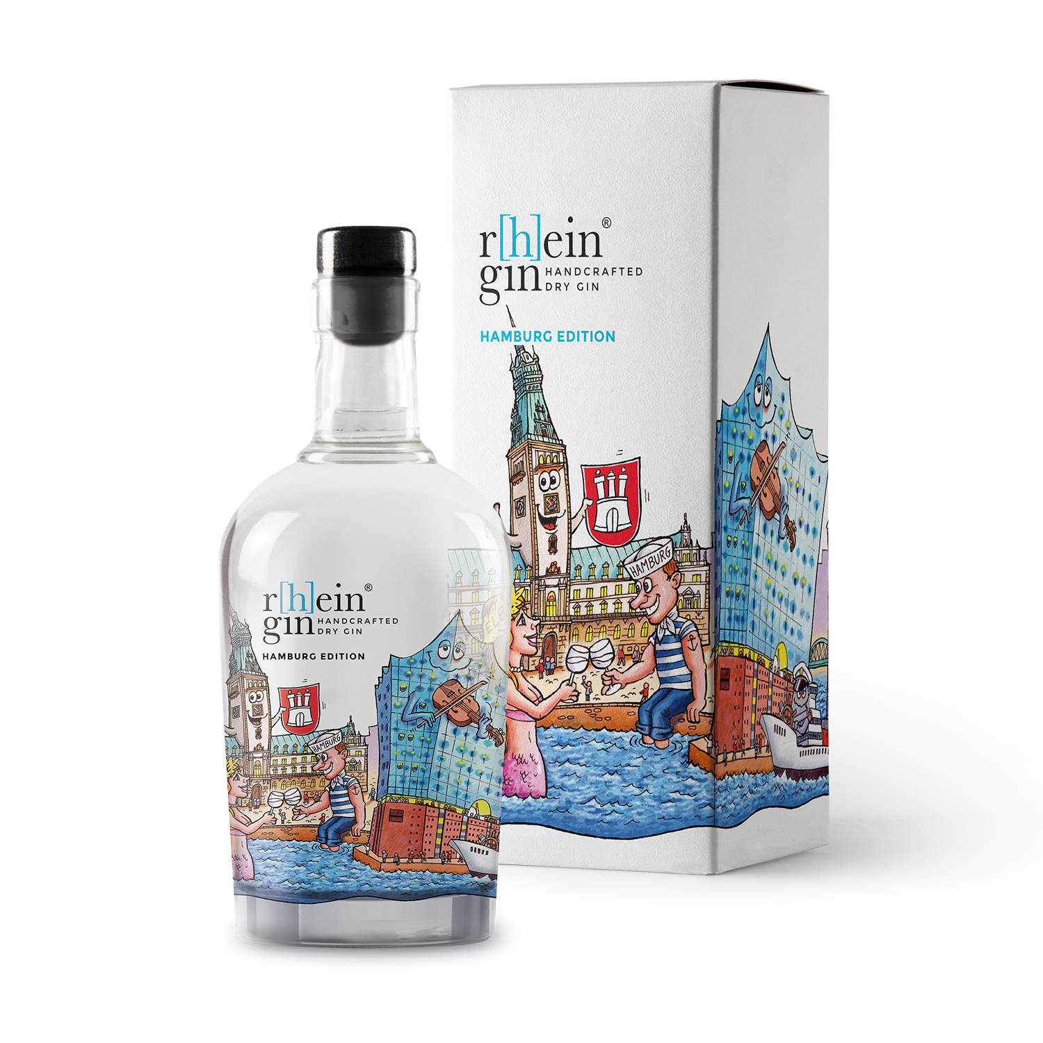 Handcrafted Dry Gin - r[h]eingin - Tilly Hamburg Edition