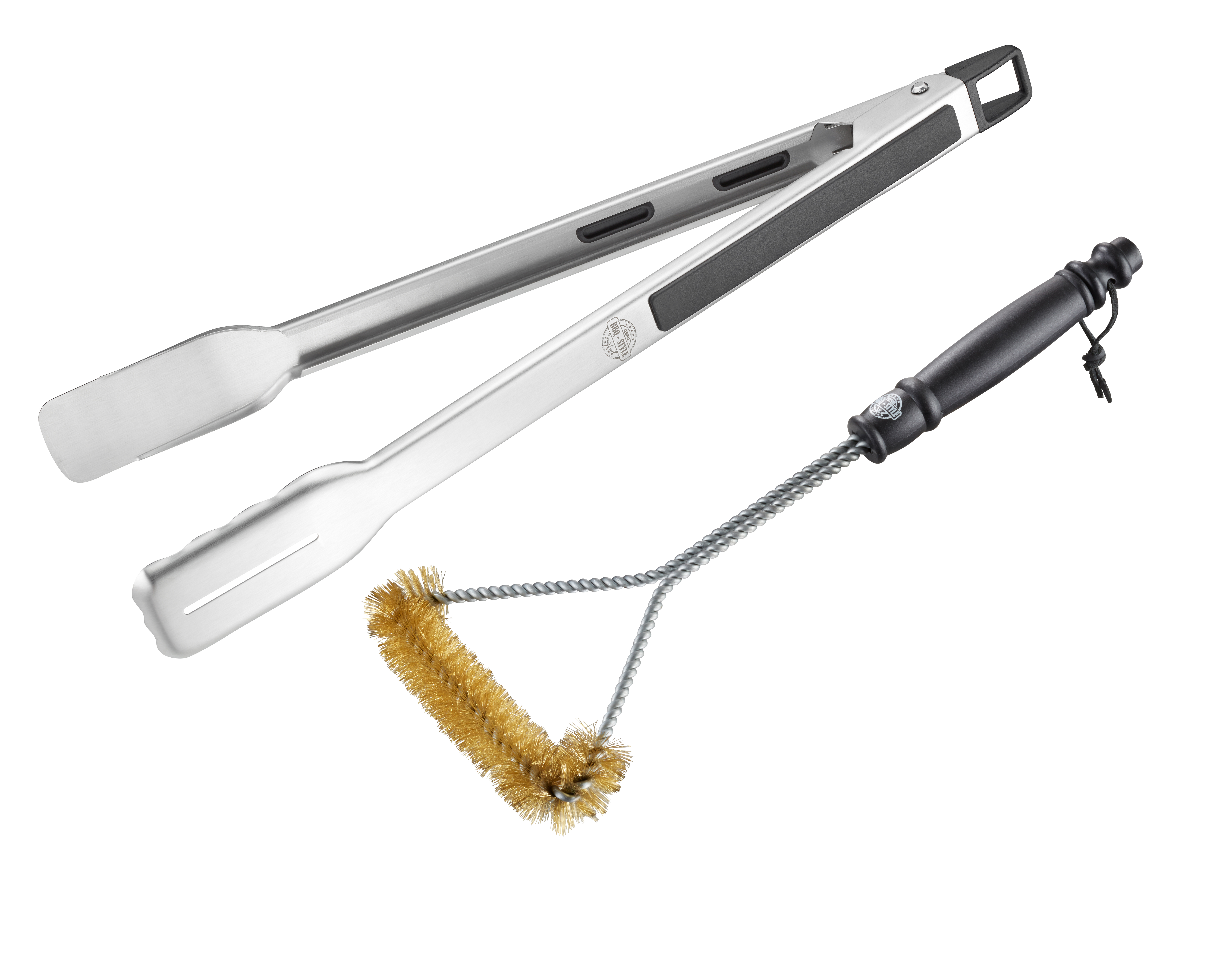 Grillzange BBQ & Triangel Bürste BBQ Set