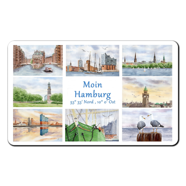 Frühstücksbrettchen – Moin Hamburg