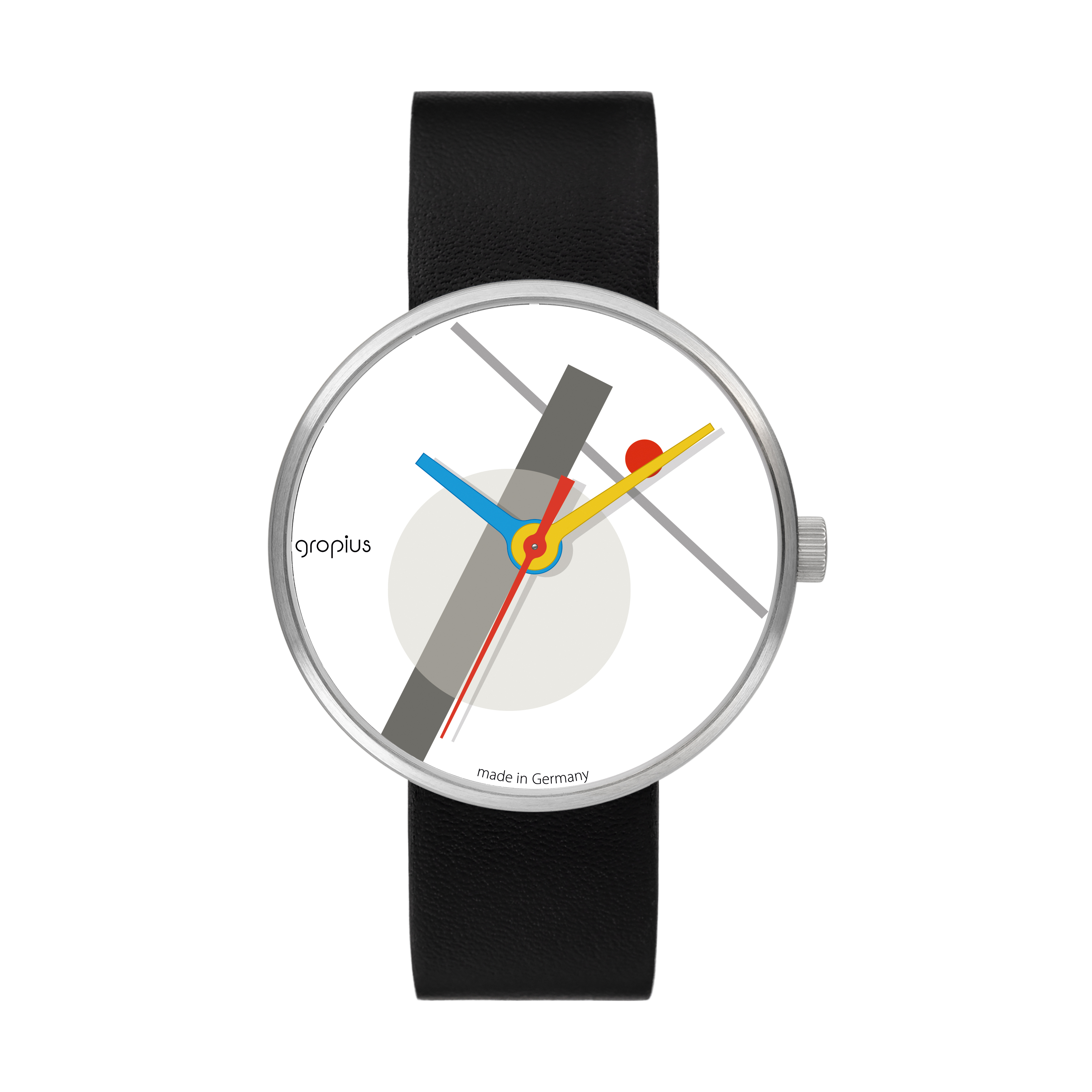 Armbanduhr Walter Gropius - Moholy Nagy weiß