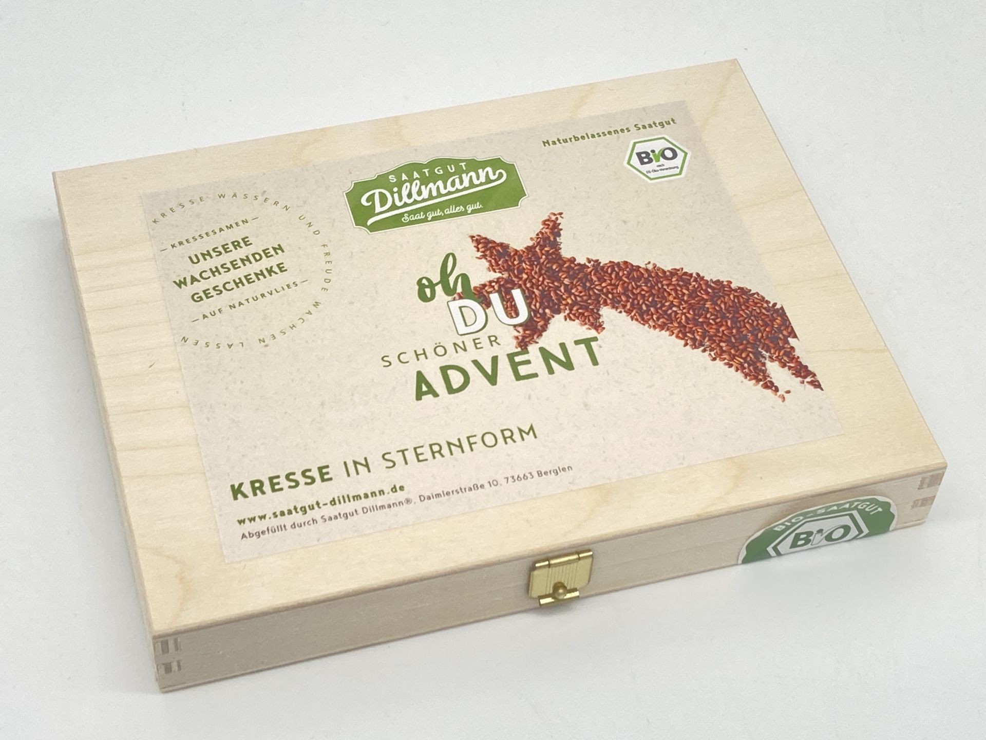 Kresse Box Bio Sternschweif Oh Du schöner Advent (Holzbox)