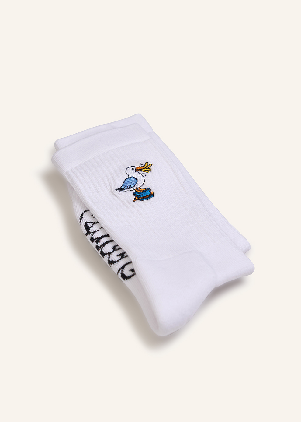 Socken mit maritimen Motiv | weiß