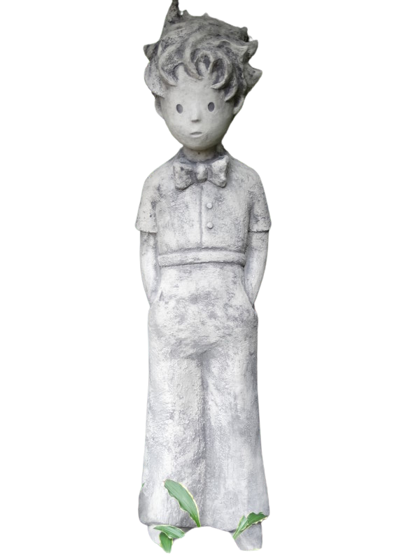 Gartenskulptur Steinguss Der kleine Prinz – © Antoine de Saint-Exupéry