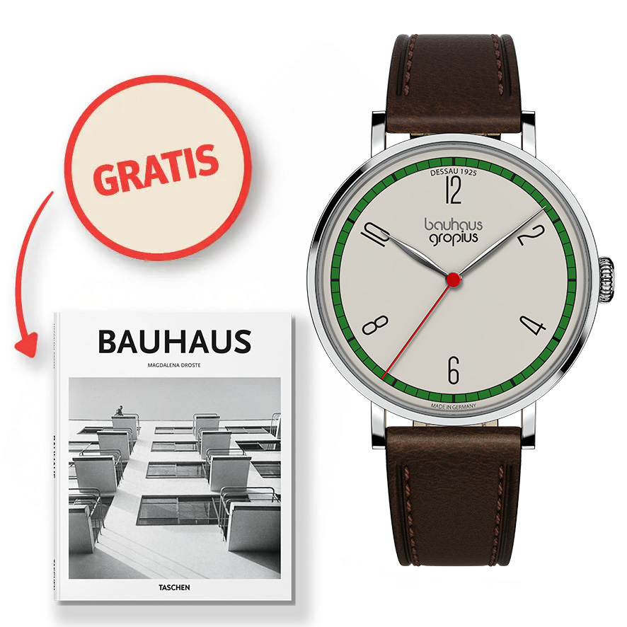 Armbanduhr Walter Gropius – Dessau 1925 White