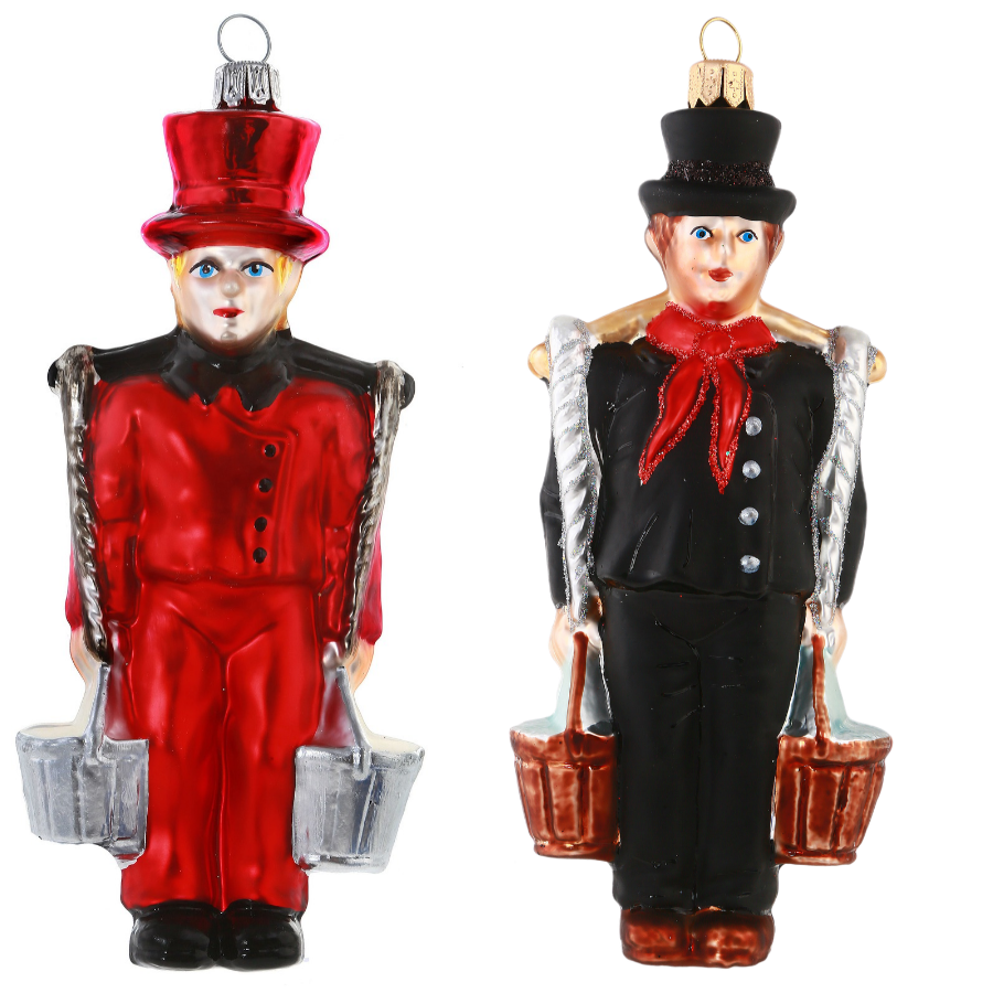 Weihnachtsbaumschmuck aus Glas – Wasserträger Hummel Hamburg