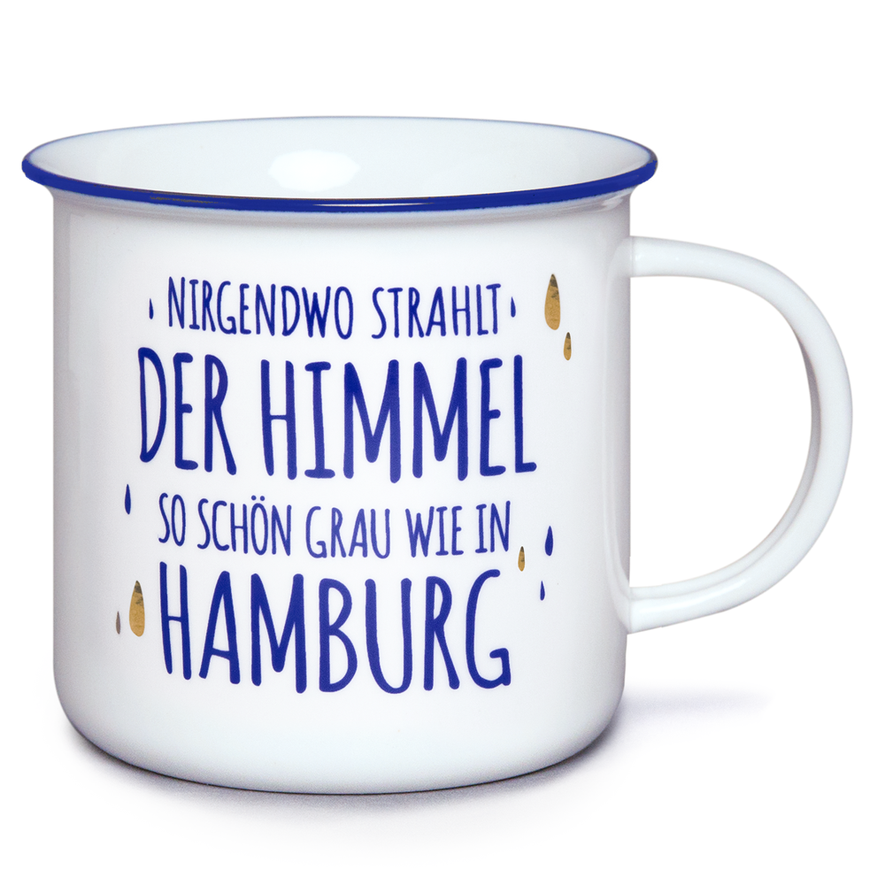 Becher Emaille-Design – So schön grau