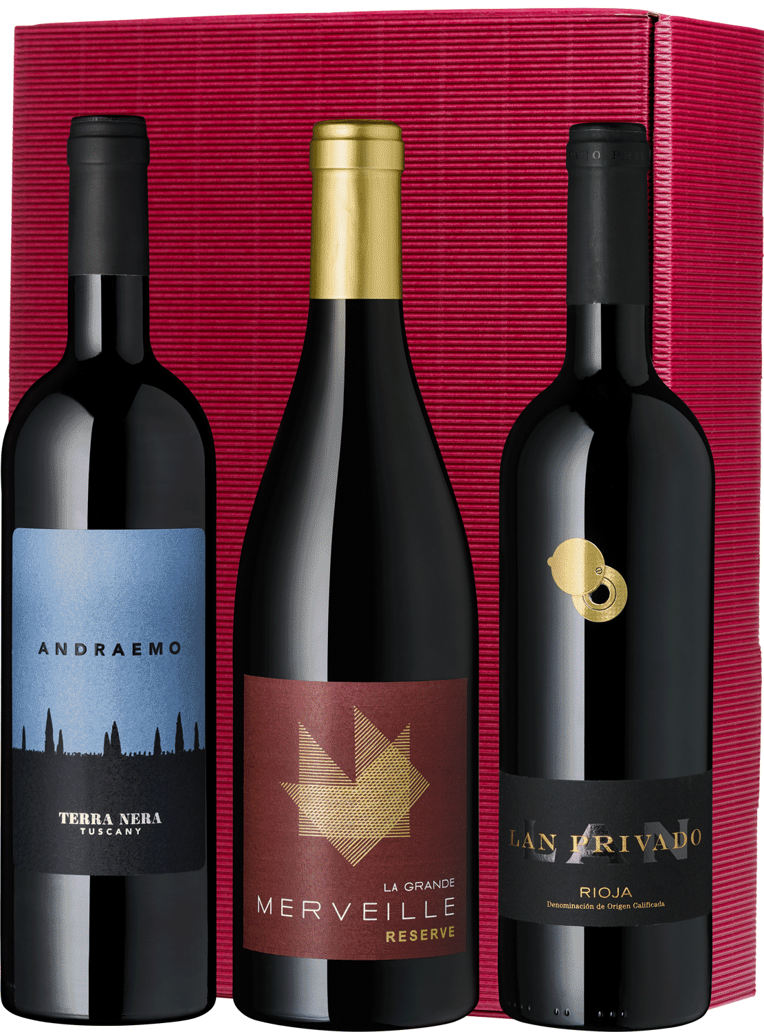 Rotwein 3er Geschenkset - Prunkstücke