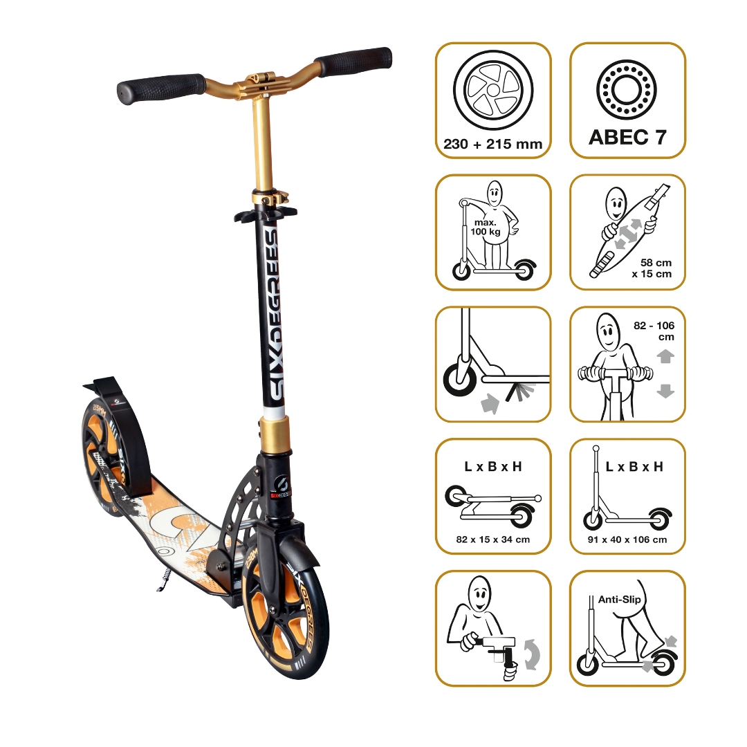 Scooter "Big" Six Degrees - Aluminium
